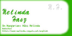 melinda hasz business card