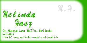melinda hasz business card